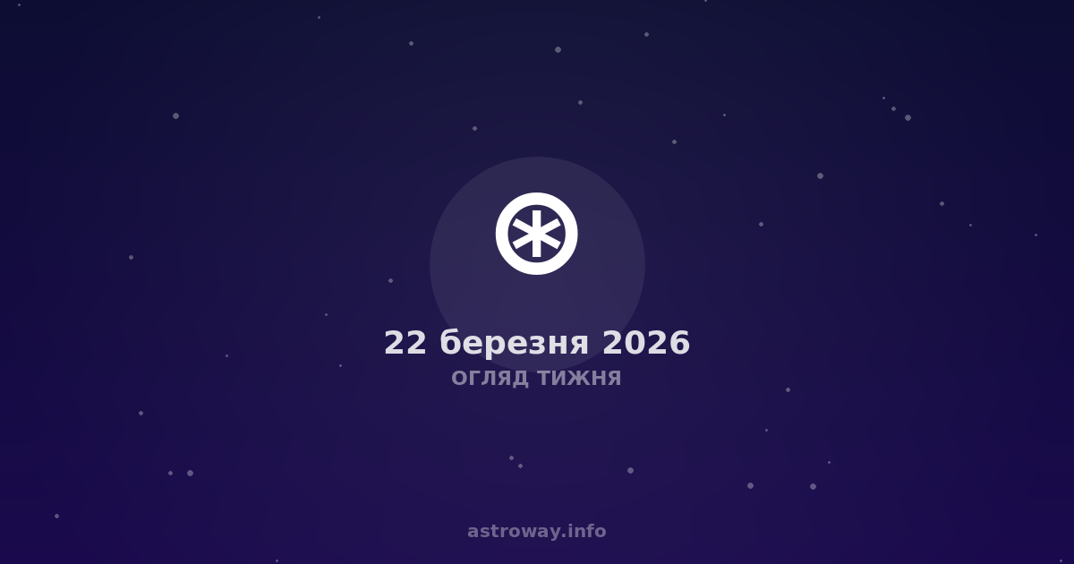 Огляд Тижня — 2026 03 22