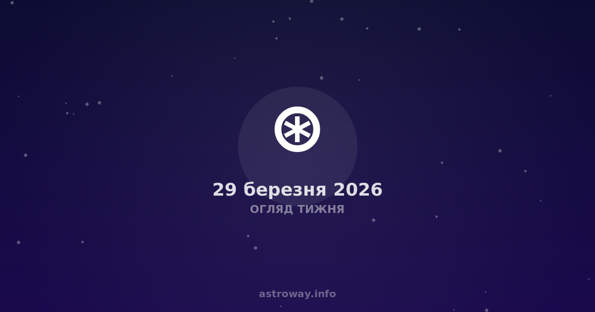 Огляд Тижня — 2026 03 29