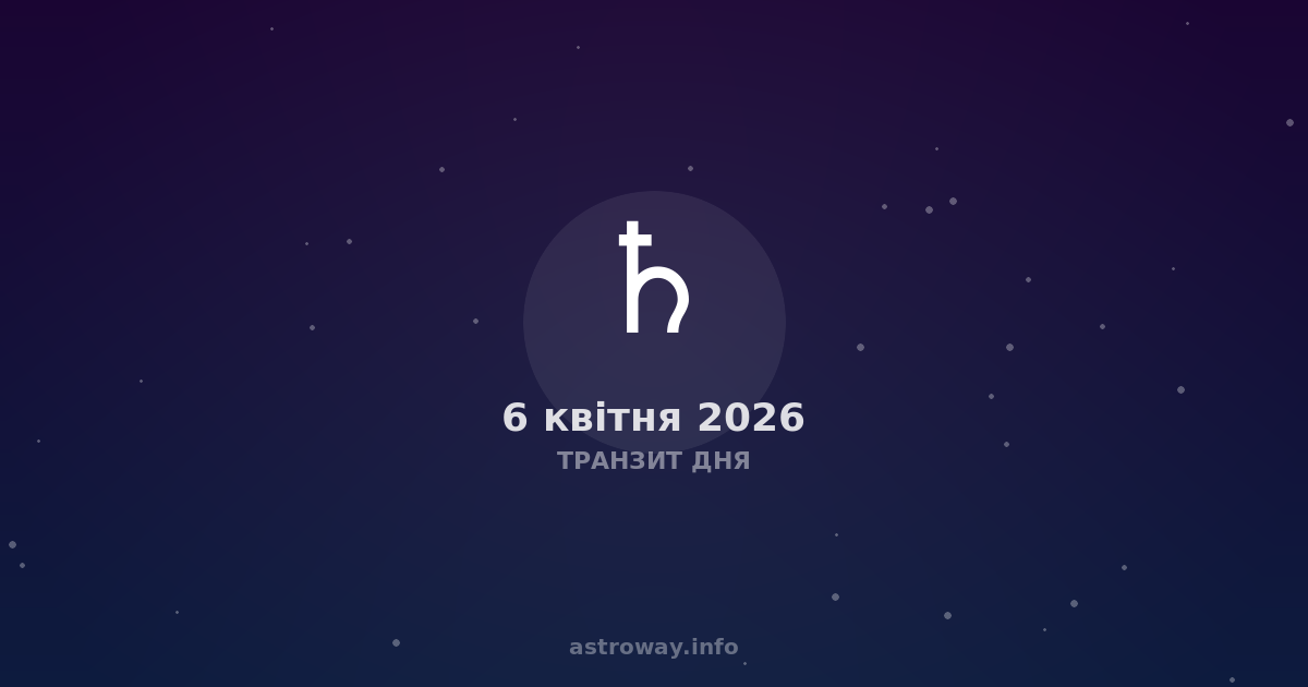 Транзит Дня — 2026 04 06
