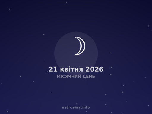 Miesięczny dzień 21 kwietnia 2026: Energetyka rosnącego sierpa w Bliźniętach