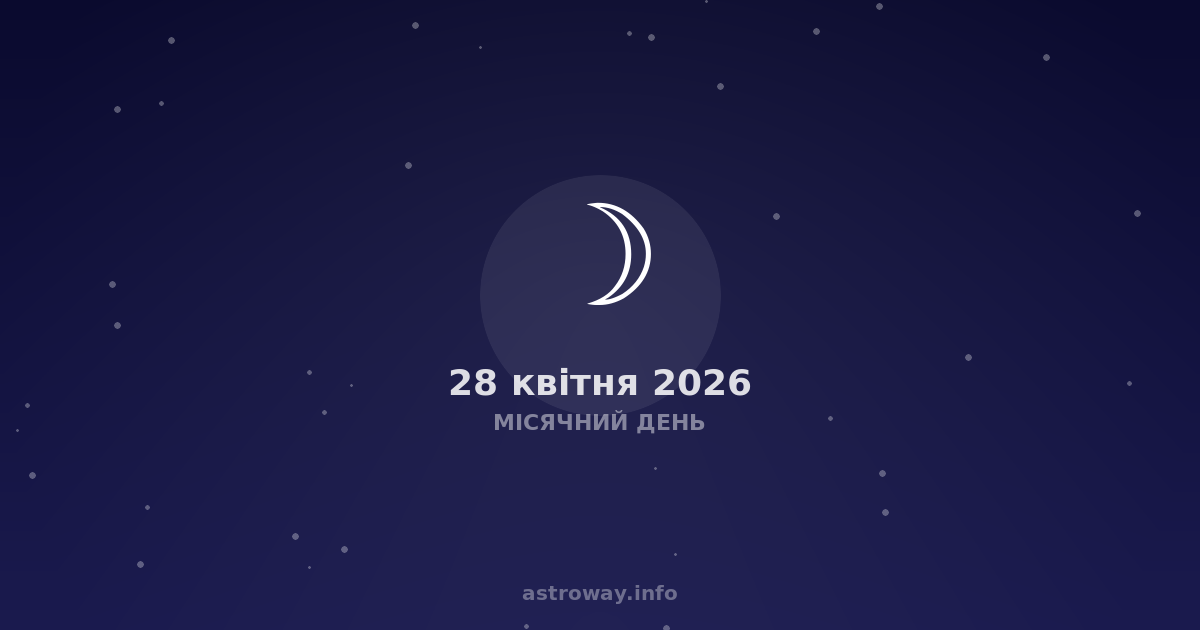 Місячний День — 2026 04 28
