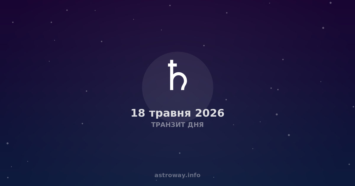 Транзит Дня — 2026 05 18