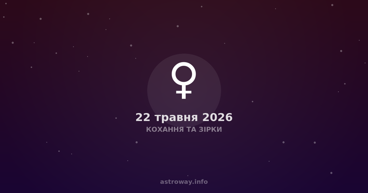 Кохання Та Зірки — 2026 05 22