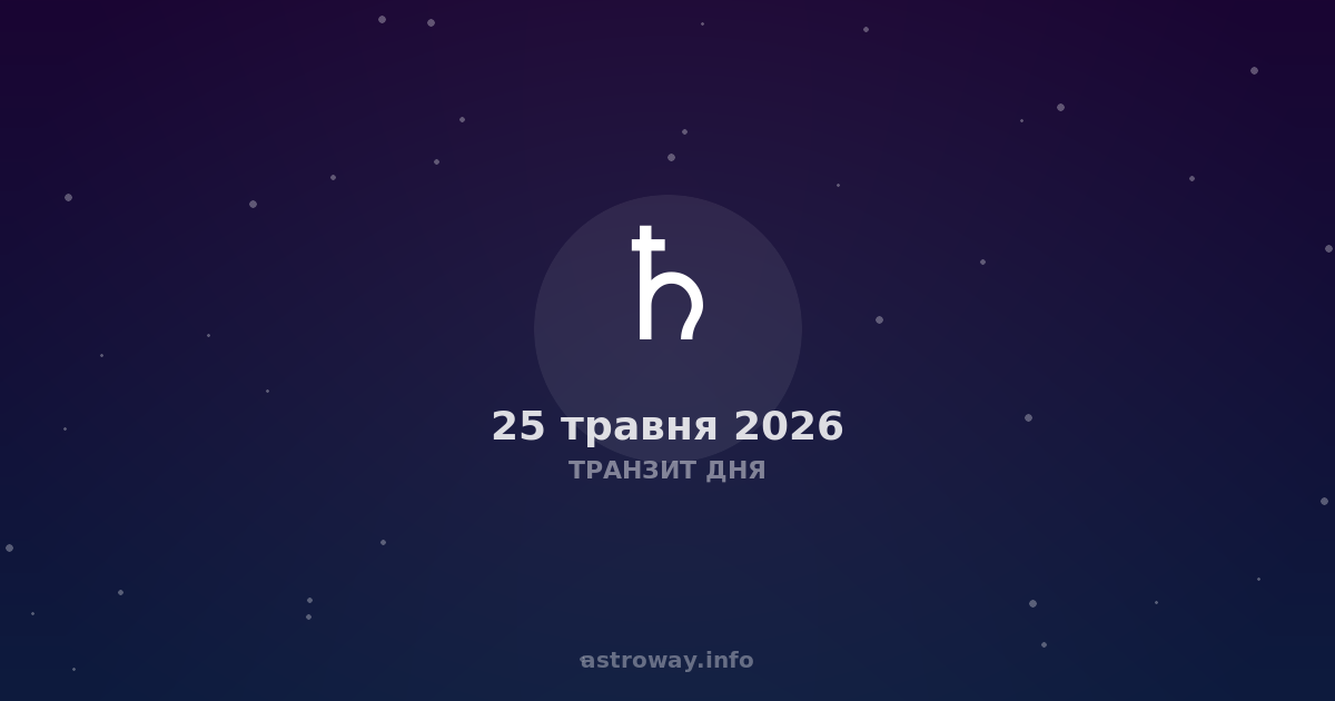 Транзит Дня — 2026 05 25