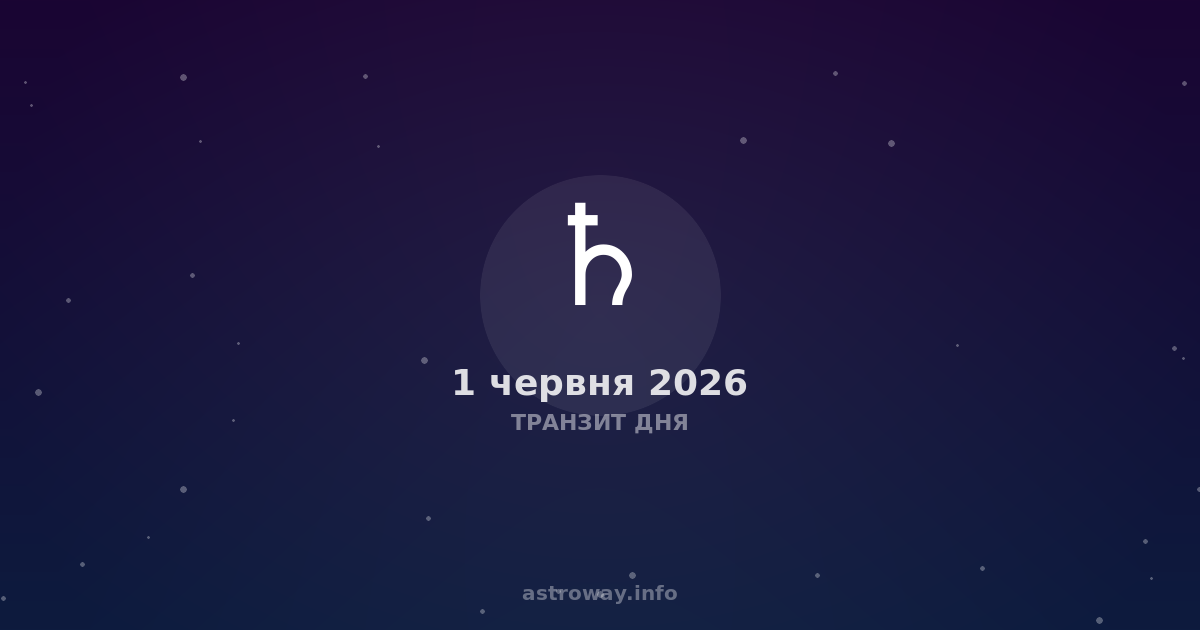 Транзит Дня — 2026 06 01
