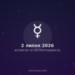 Аспекти Та Ретроградність — 2026 07 02