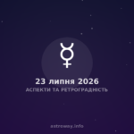 Аспекти Та Ретроградність — 2026 07 23