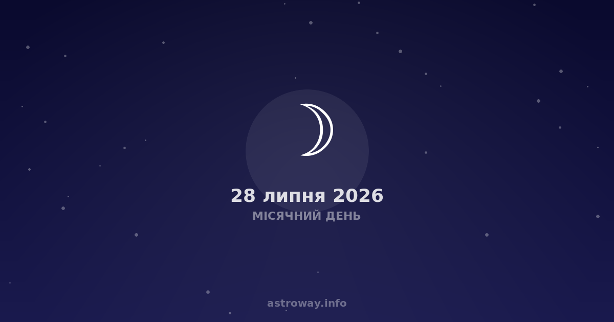 Місячний День — 2026 07 28