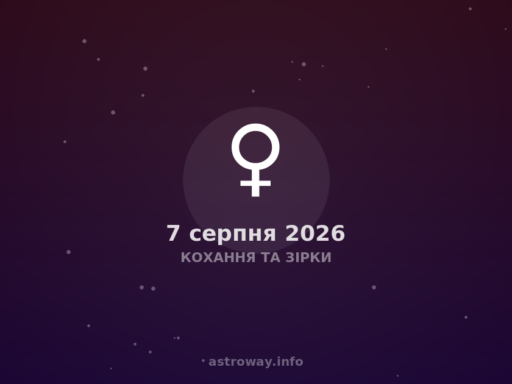 Кохання Та Зірки — 2026 08 07
