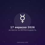 Аспекти Та Ретроградність — 2026 09 17