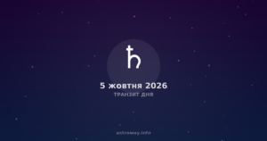 Транзит Дня — 2026 10 05