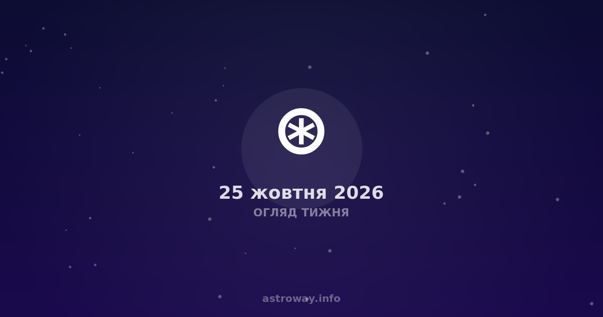 Огляд Тижня — 2026 10 25