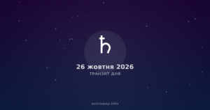 Транзит Дня — 2026 10 26