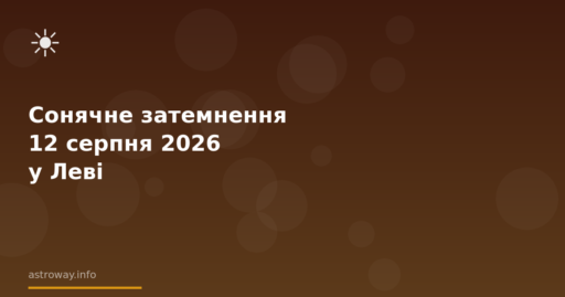 Seo Cover — Сонячне Затемнення 12 Серпня 2026 У Леві